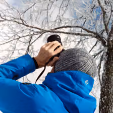Papa beim Fotografieren