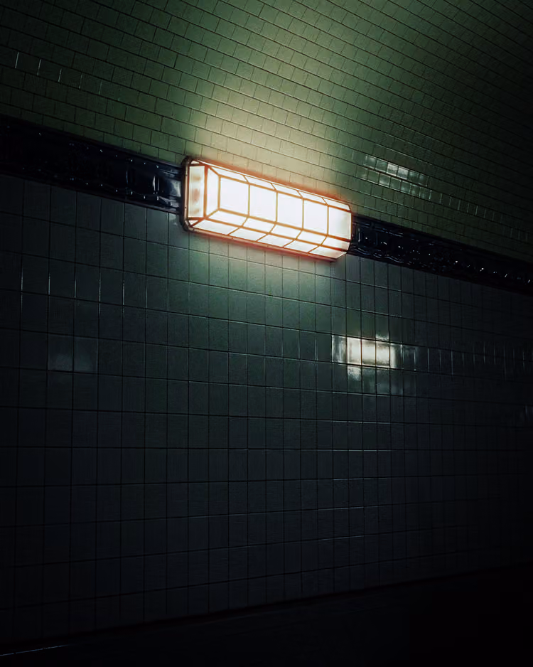 Lampe im Elbtunnel Hamburg