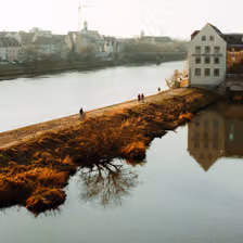 Aussicht von der Steinernen Brücke, Regensburg