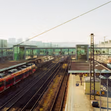 Aussicht auf den Regensburger Hauptbahnhof