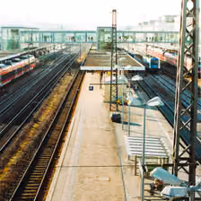 Aussicht auf den Regensburger Hauptbahnhof