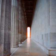 Sonnenuntergang von der Walhalla aus