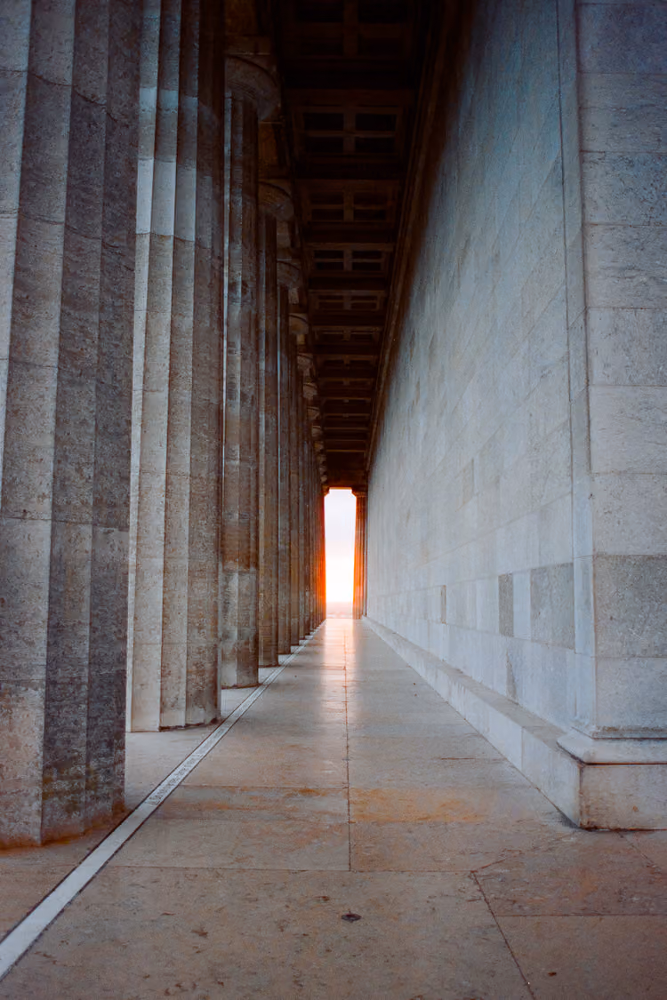 Sonnenuntergang von der Walhalla aus