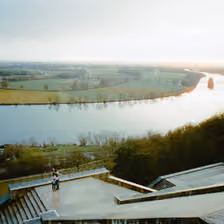 Aussicht auf Regensburg von der Walhalla