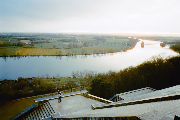 Aussicht auf Regensburg von der Walhalla