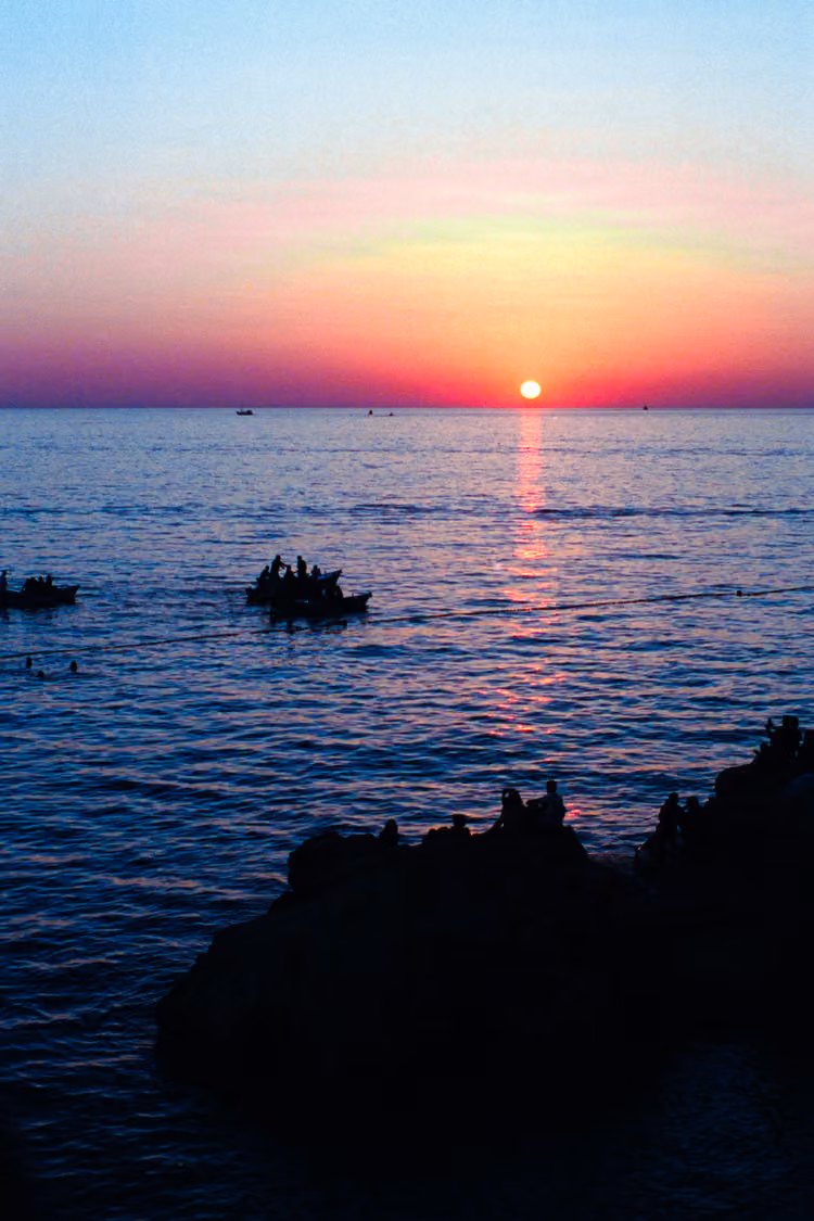 Sonnenuntergang bei Rovinj, Kroatien