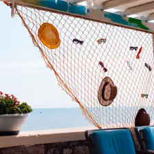 Strandbar-Aussicht bei Ulag, Kroatien