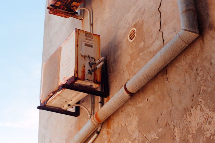 Alte Klimaanlage in Rovinj
