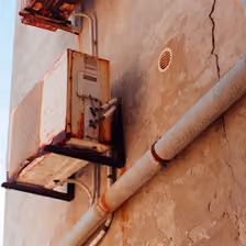Alte Klimaanlage in Rovinj
