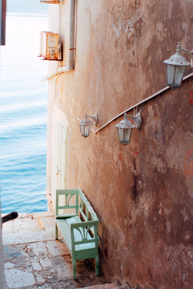 Gasse zum Meer, Rovinj
