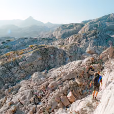 Wandern im steinernen Meer in den Berchtesgadener Alpen
