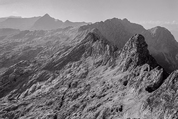 Bergkette in den Berchtesgadener Alpen