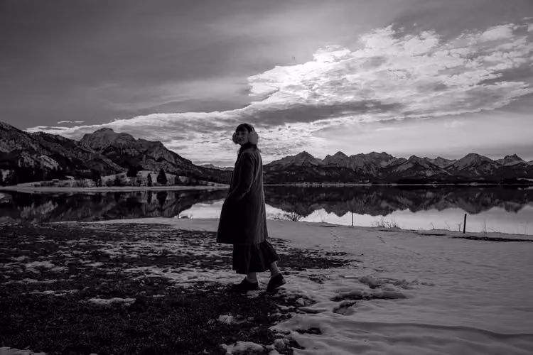 Portrait von Rosie am Forggensee, November 2024