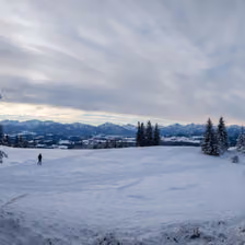Winterliche Aussicht vom Auerberg