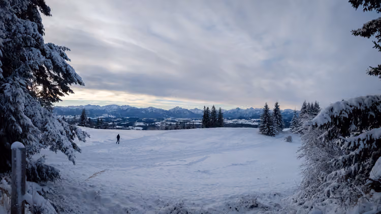 Winterliche Aussicht vom Auerberg